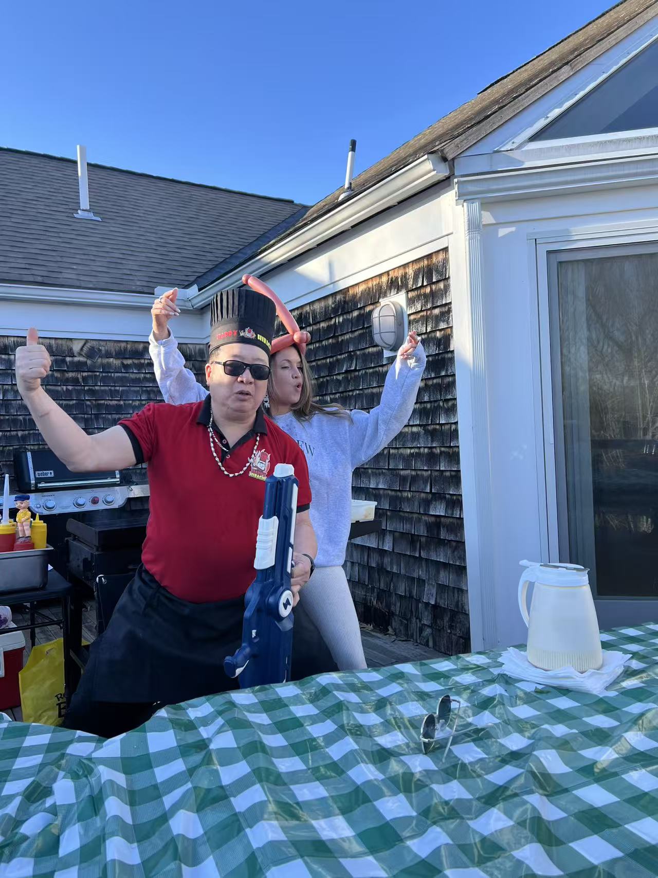 Hibachi chef performing Cape Cod
